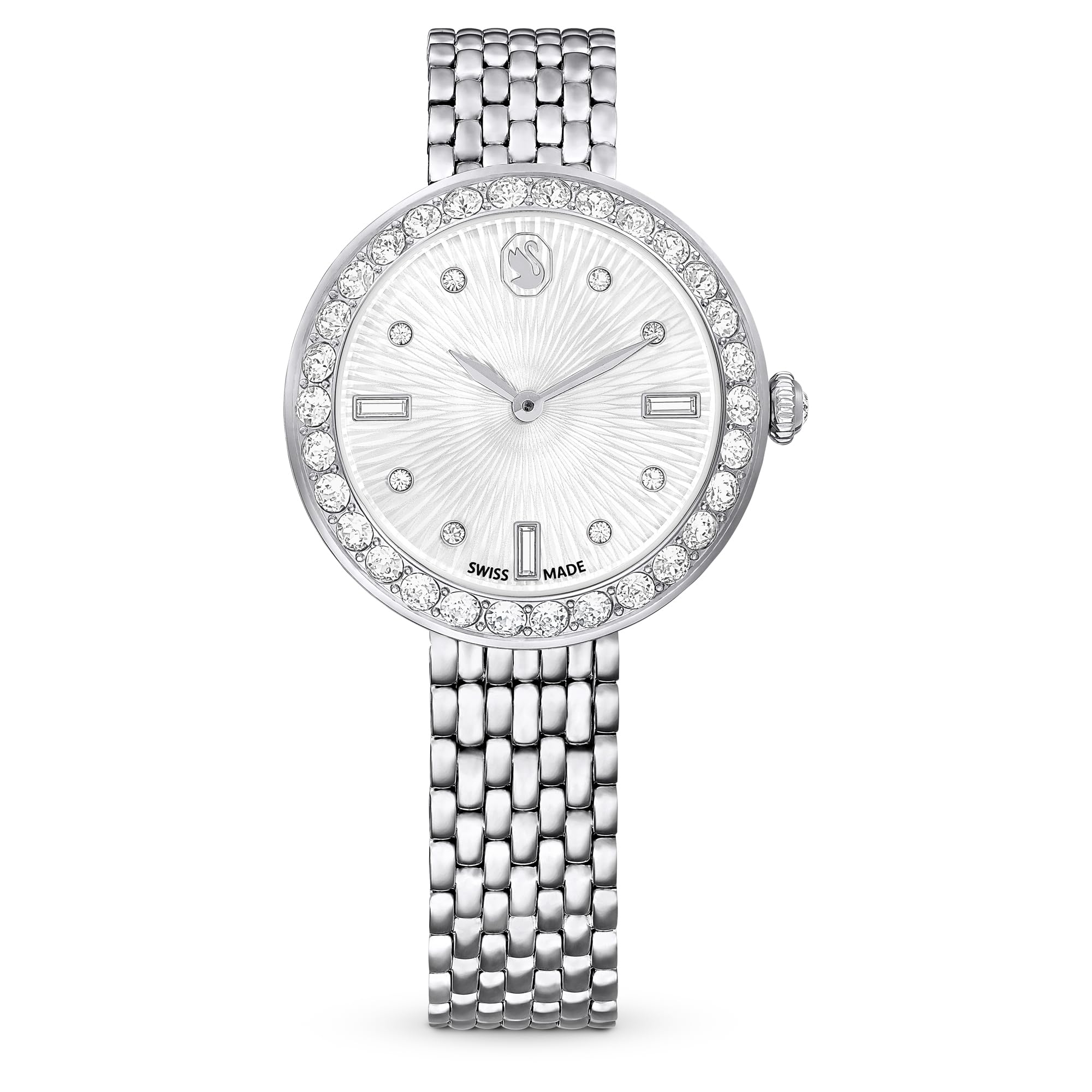Reloj Swarovski Certa, Fabricación suiza, Brazalete de metal, Tono plateado, Acero inoxidable: Compre en línea en Best